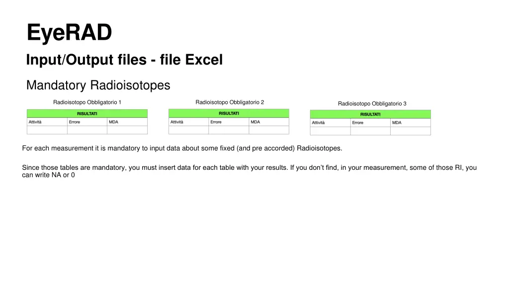 eyerad input output files file excel 2
