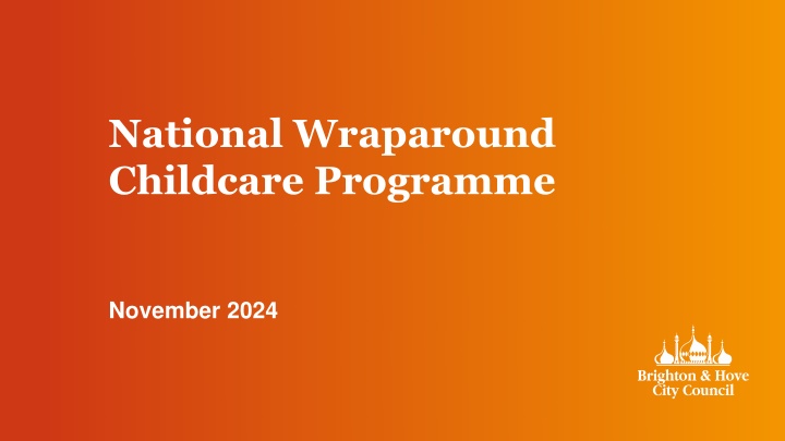 national wraparound childcare programme