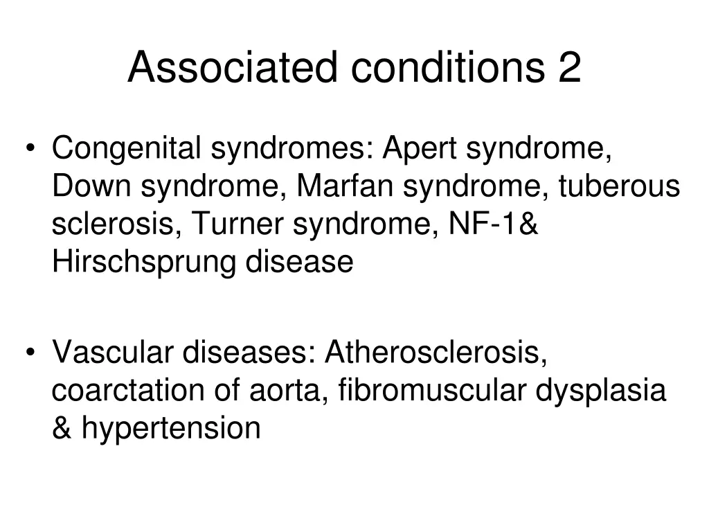 associated conditions 2