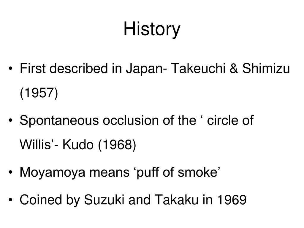 history