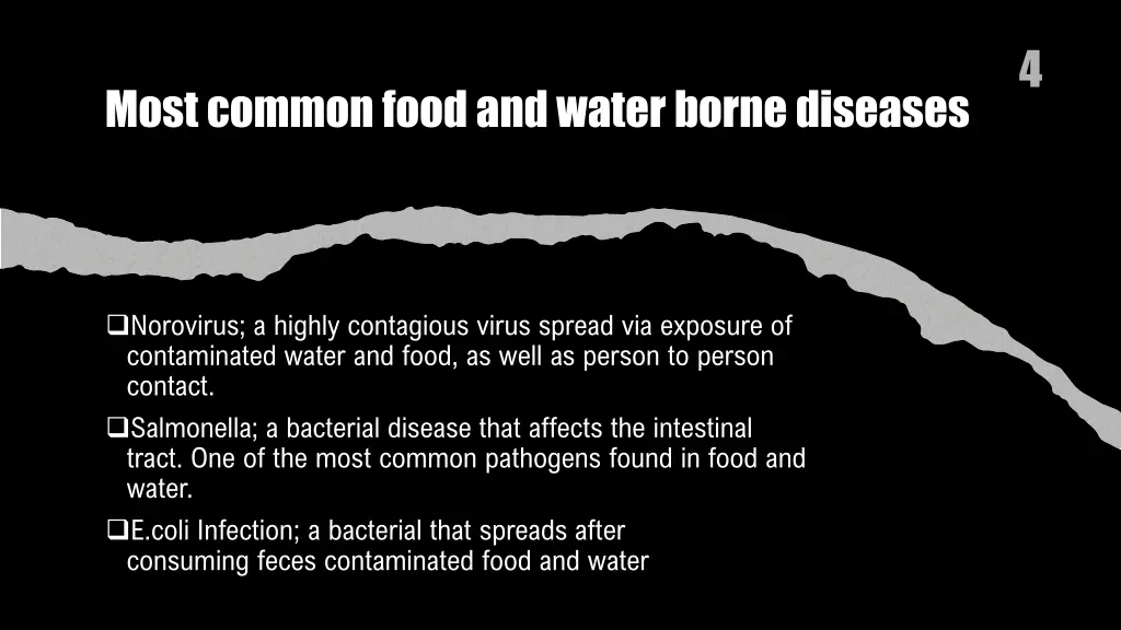 most common food and water borne diseases
