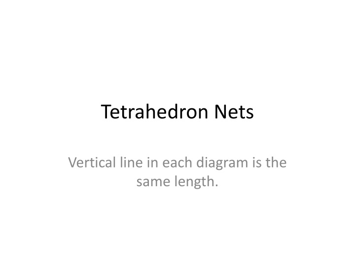 tetrahedron nets