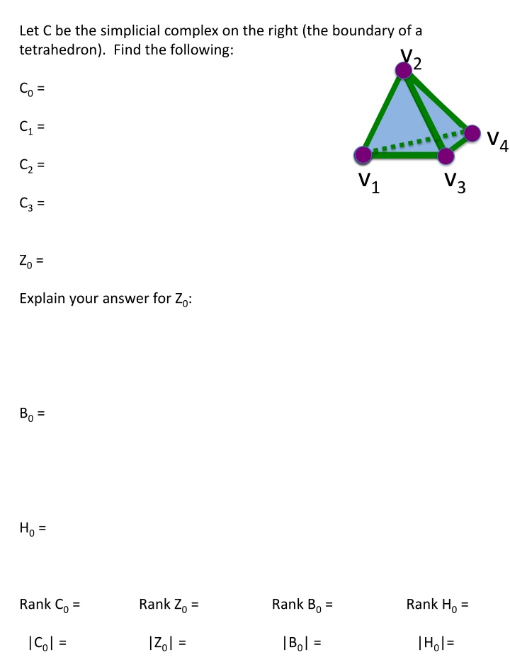 let c be the simplicial complex on the right