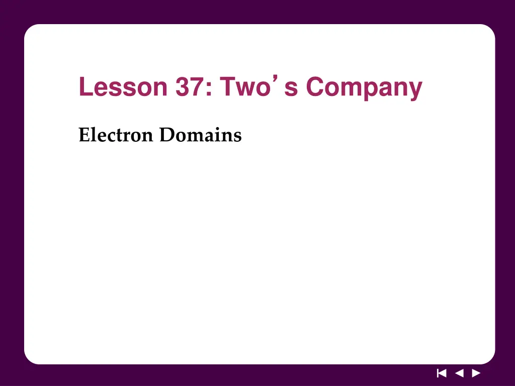 lesson 37 two s company