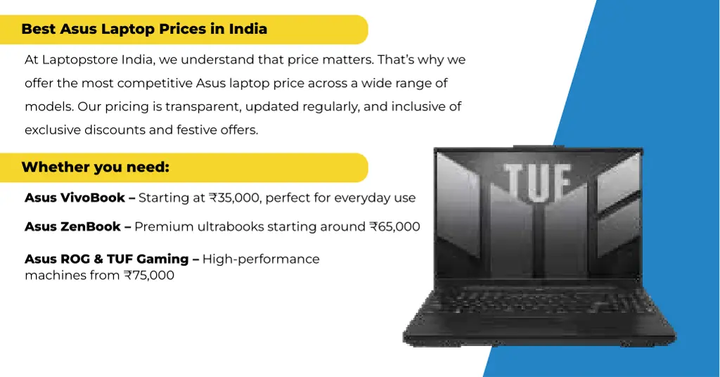 best asus laptop prices in india