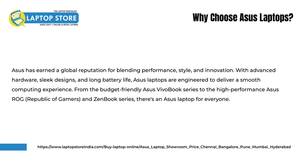 why choose asus laptops