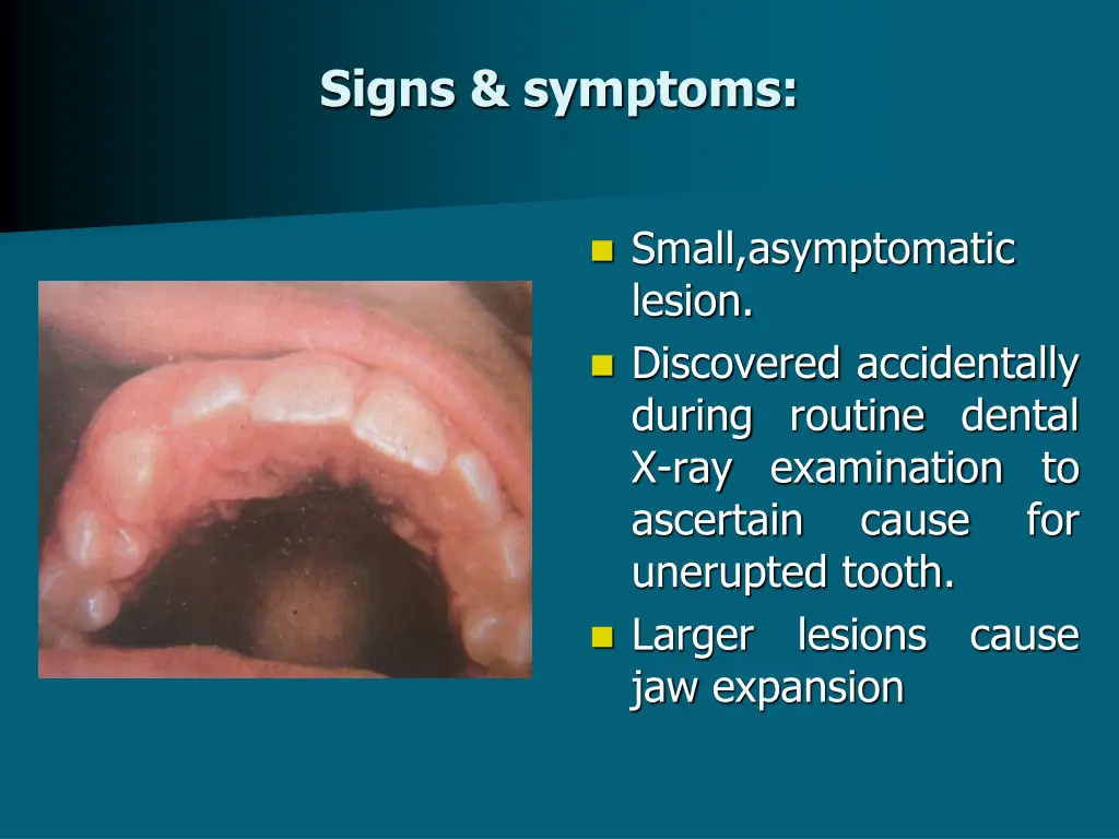 signs symptoms