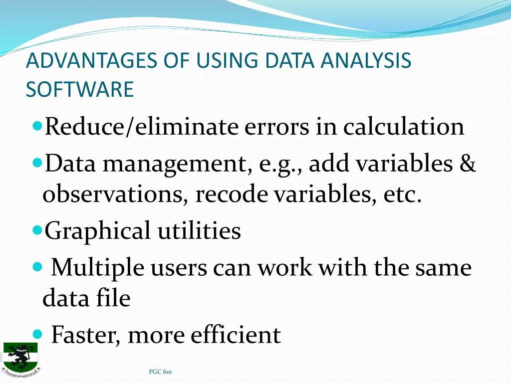 advantages of using data analysis software reduce