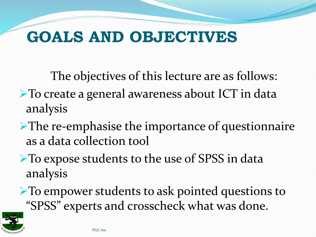 goals and objectives