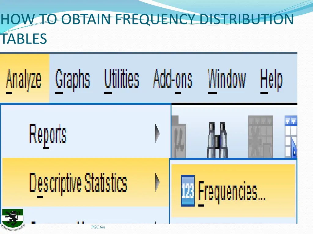 how to obtain frequency distribution tables