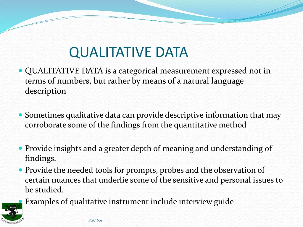 qualitative data