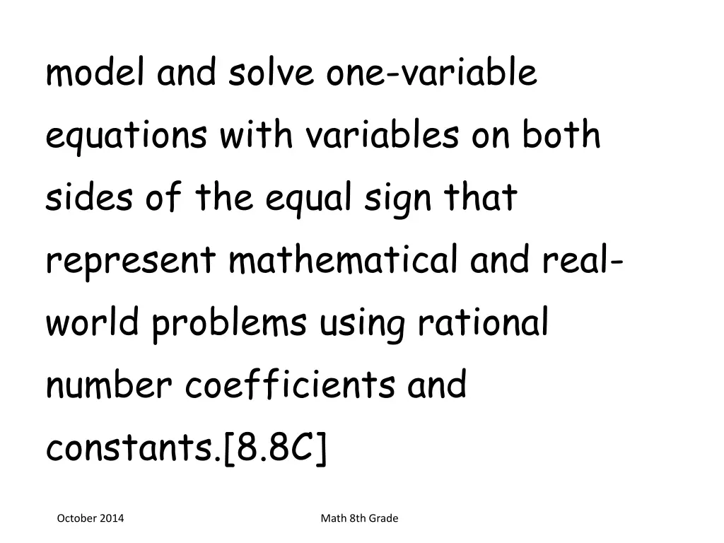 model and solve one variable equations with