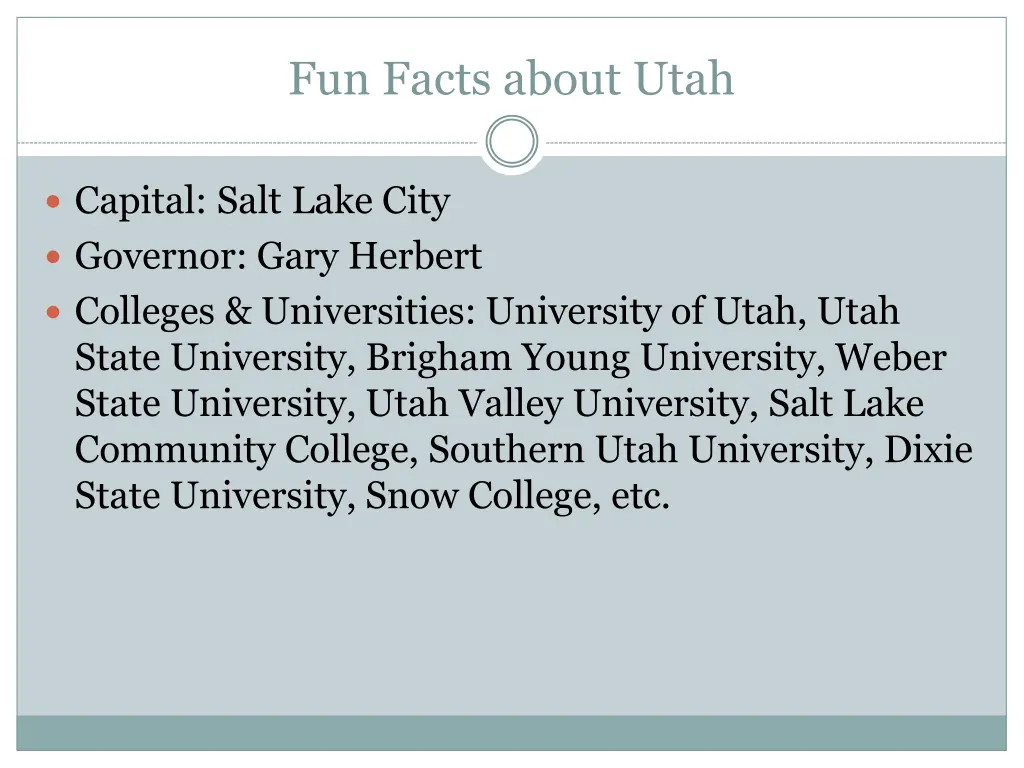 fun facts about utah 1