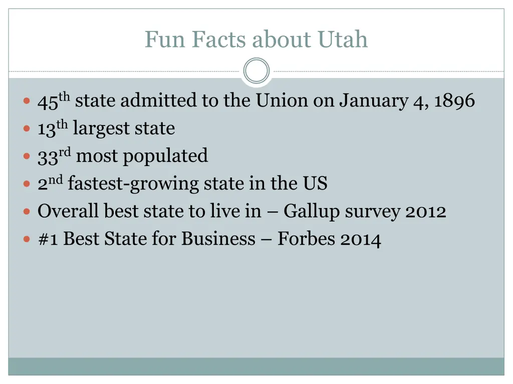fun facts about utah