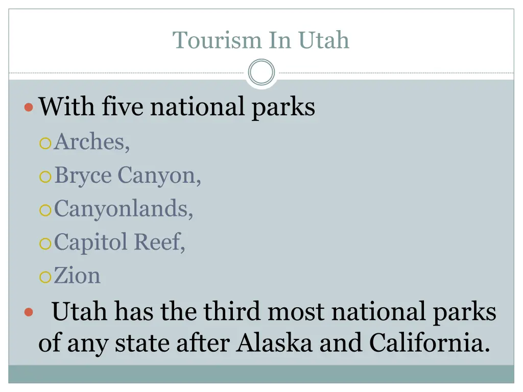 tourism in utah 1