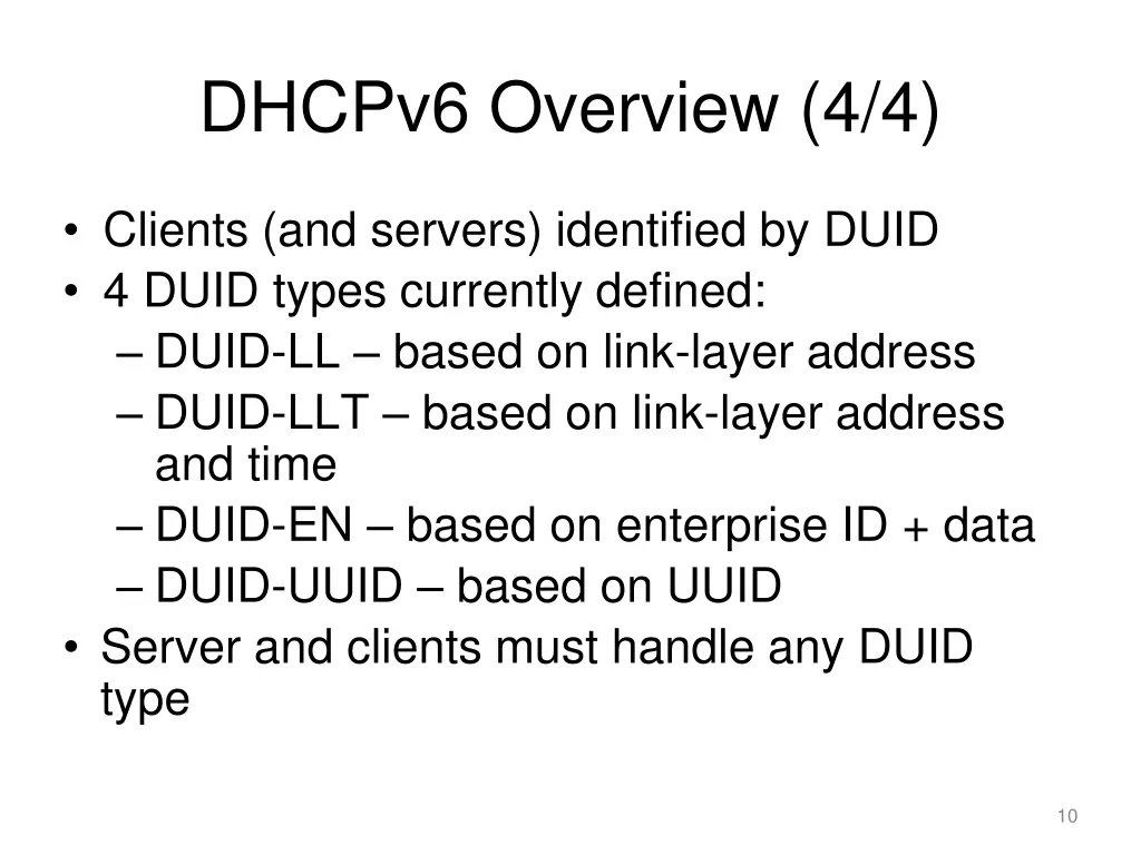 dhcpv6 overview 4 4