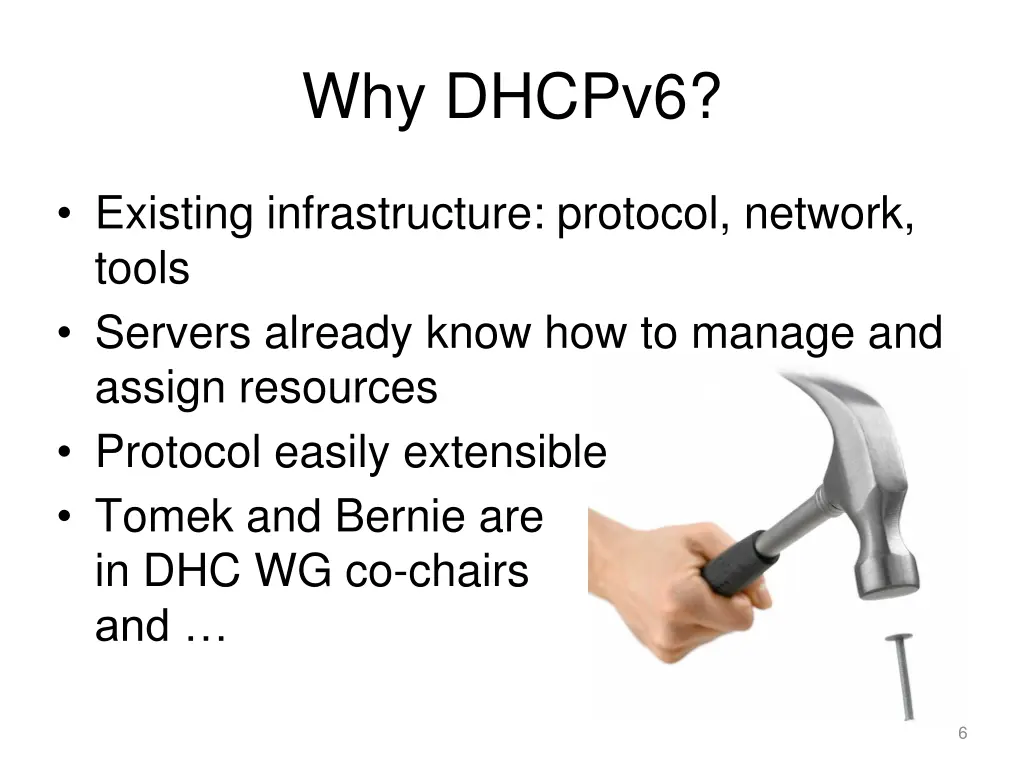 why dhcpv6