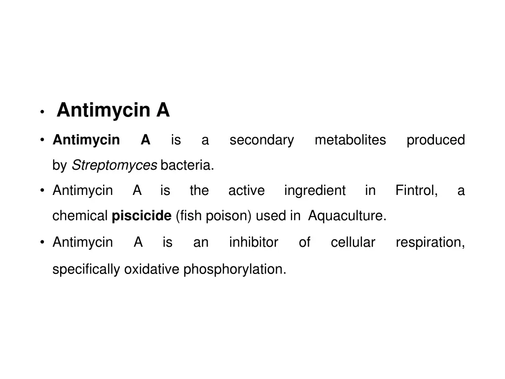 antimycin a