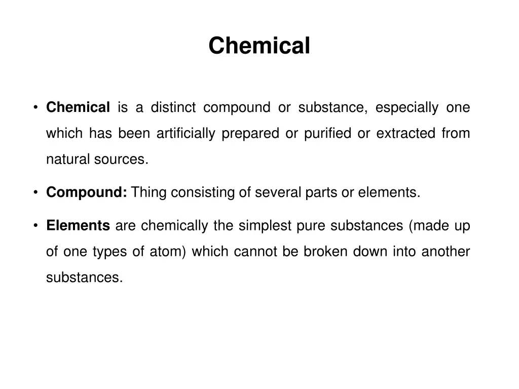 chemical