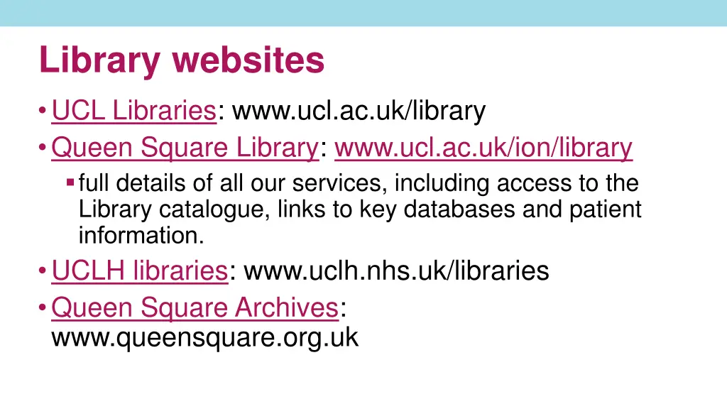 library websites ucl libraries