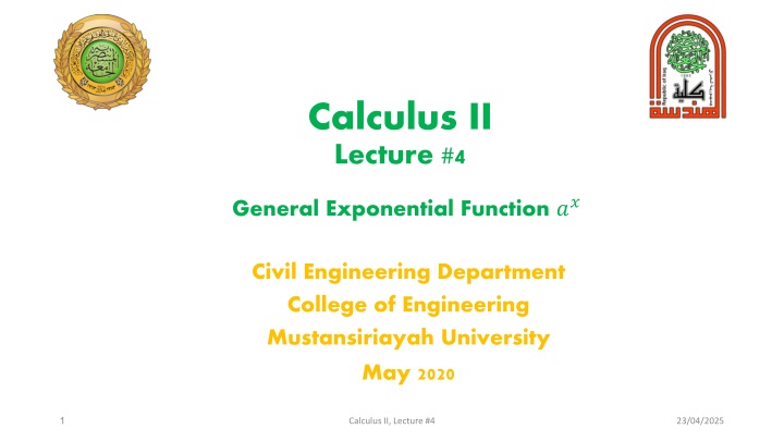 calculus ii lecture 4