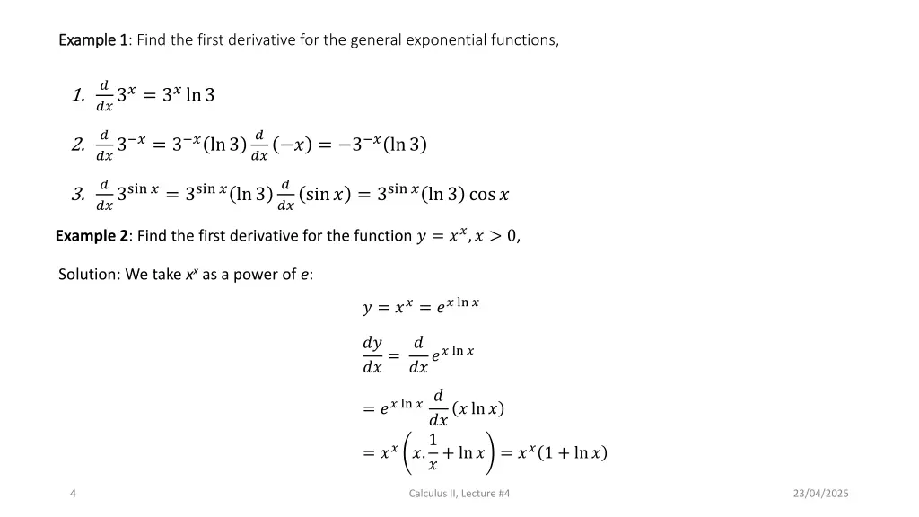example example 1 1 find the first derivative