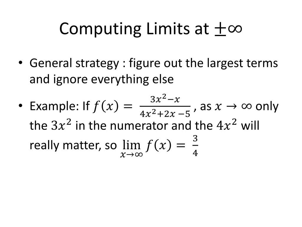 computing limits at