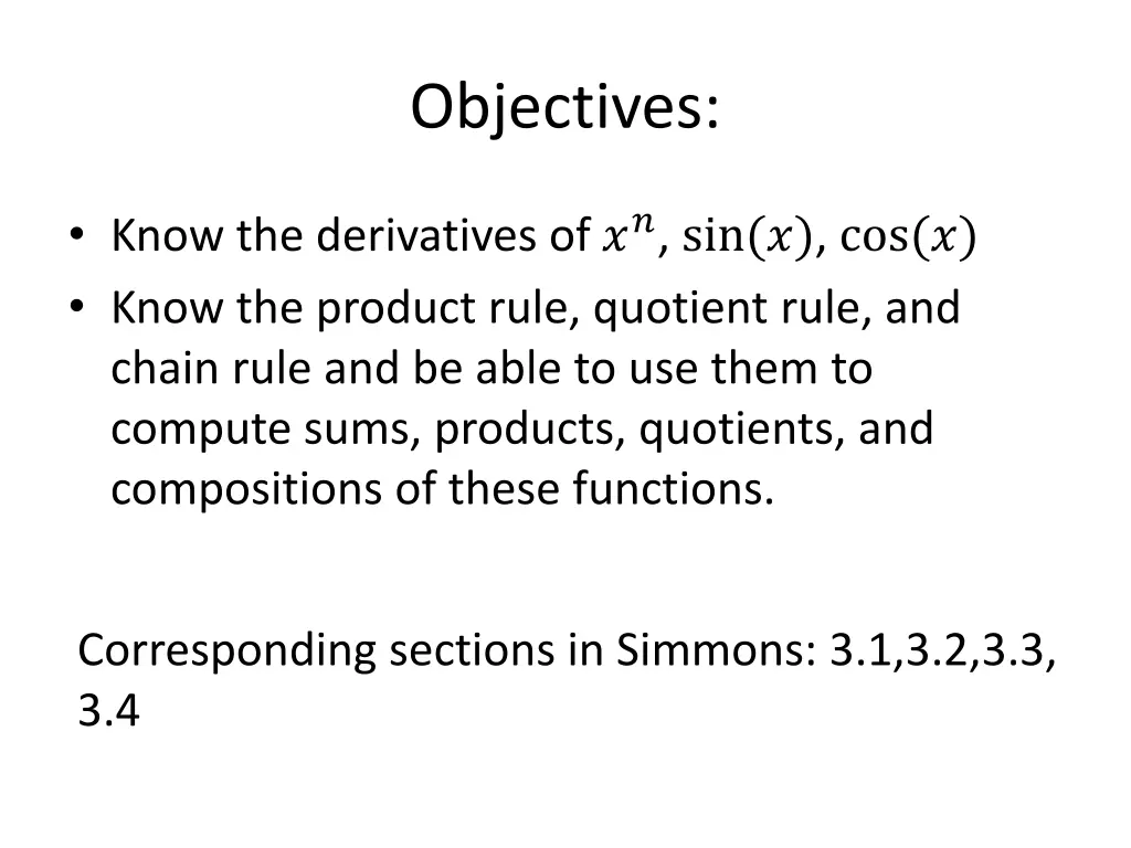 objectives 2
