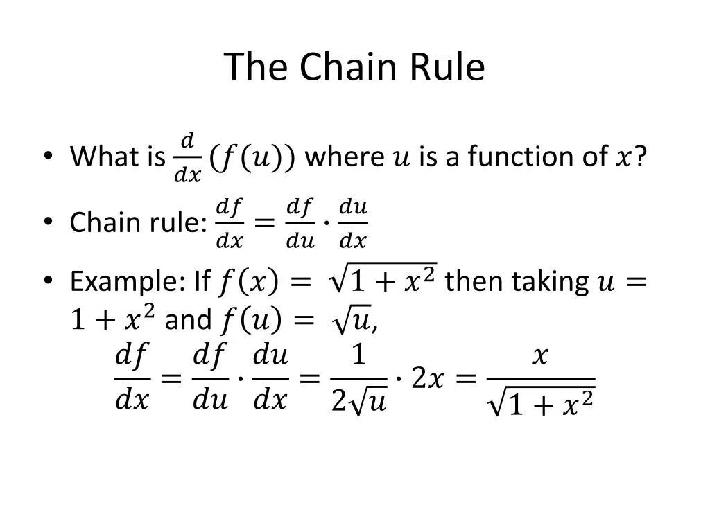 the chain rule