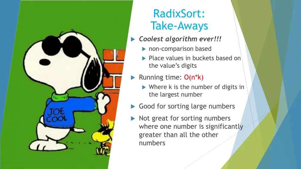 radixsort take aways