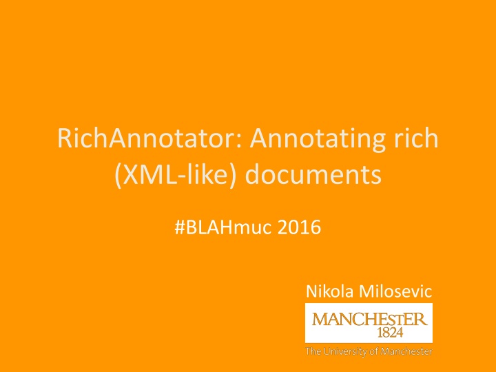 richannotator annotating rich xml like documents