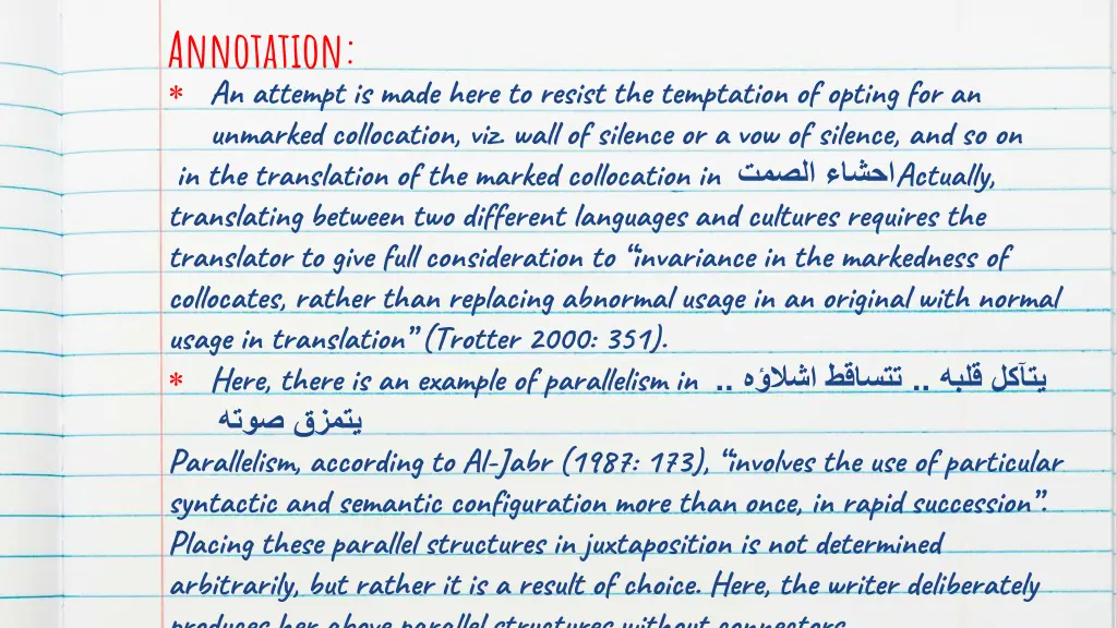 annotation an attempt is made here to resist