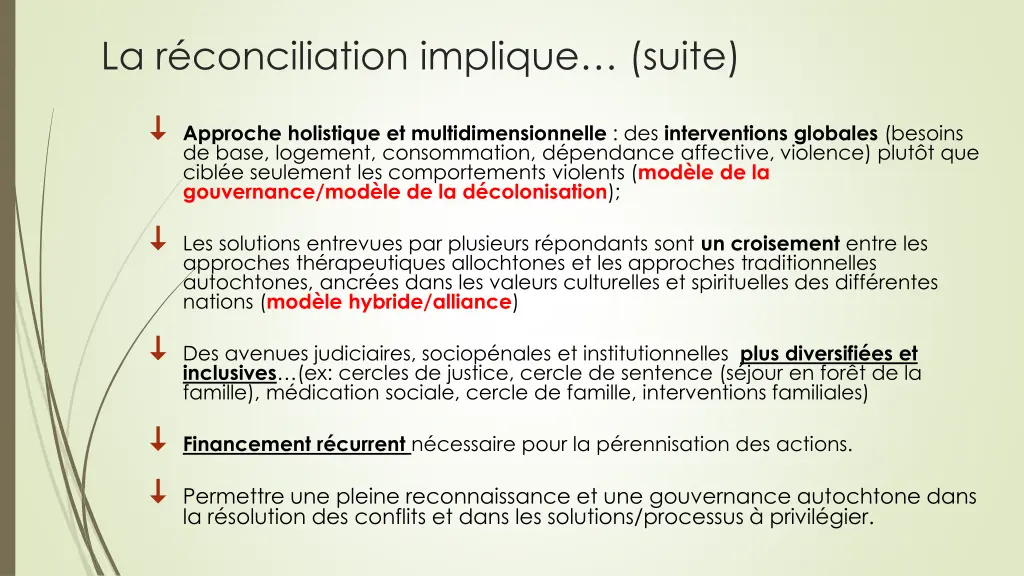 la r conciliation implique suite