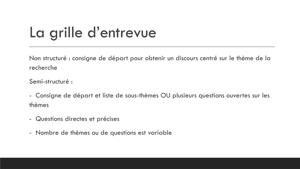 la grille d entrevue 2
