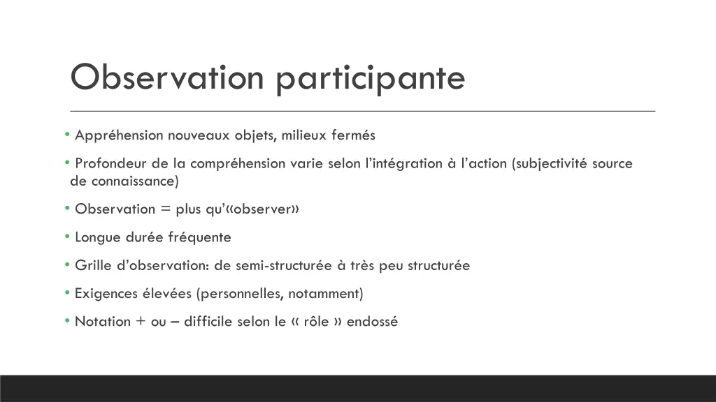 observation participante