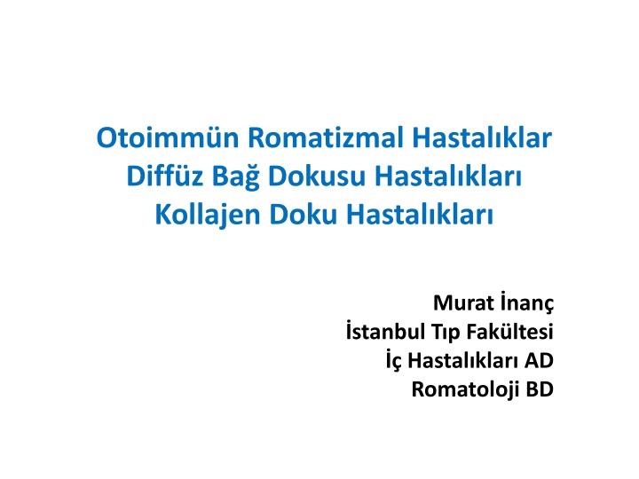 otoimm n romatizmal hastal klar diff z ba dokusu