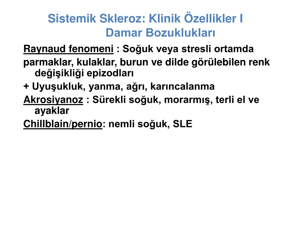 sistemik skleroz klinik zellikler i damar