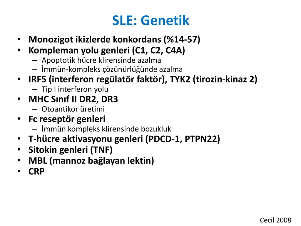sle genetik