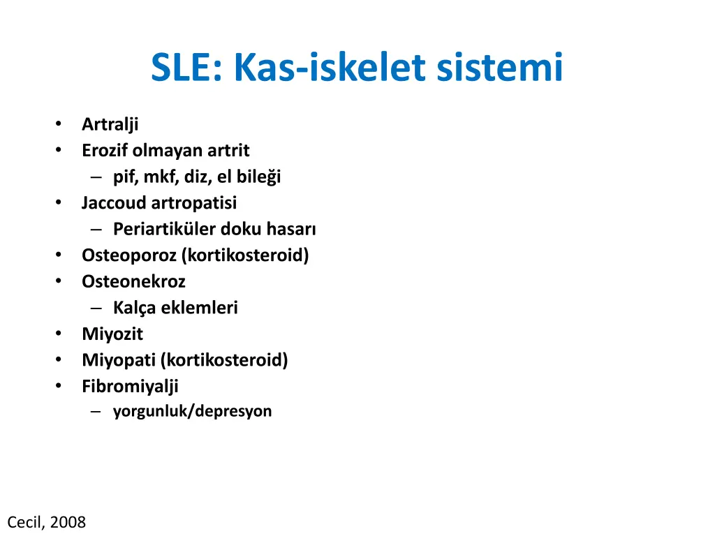 sle kas iskelet sistemi