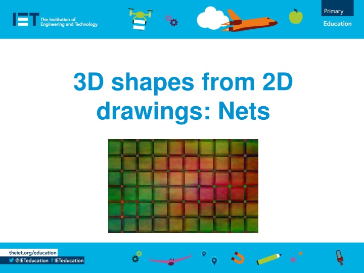 3d shapes from 2d drawings nets