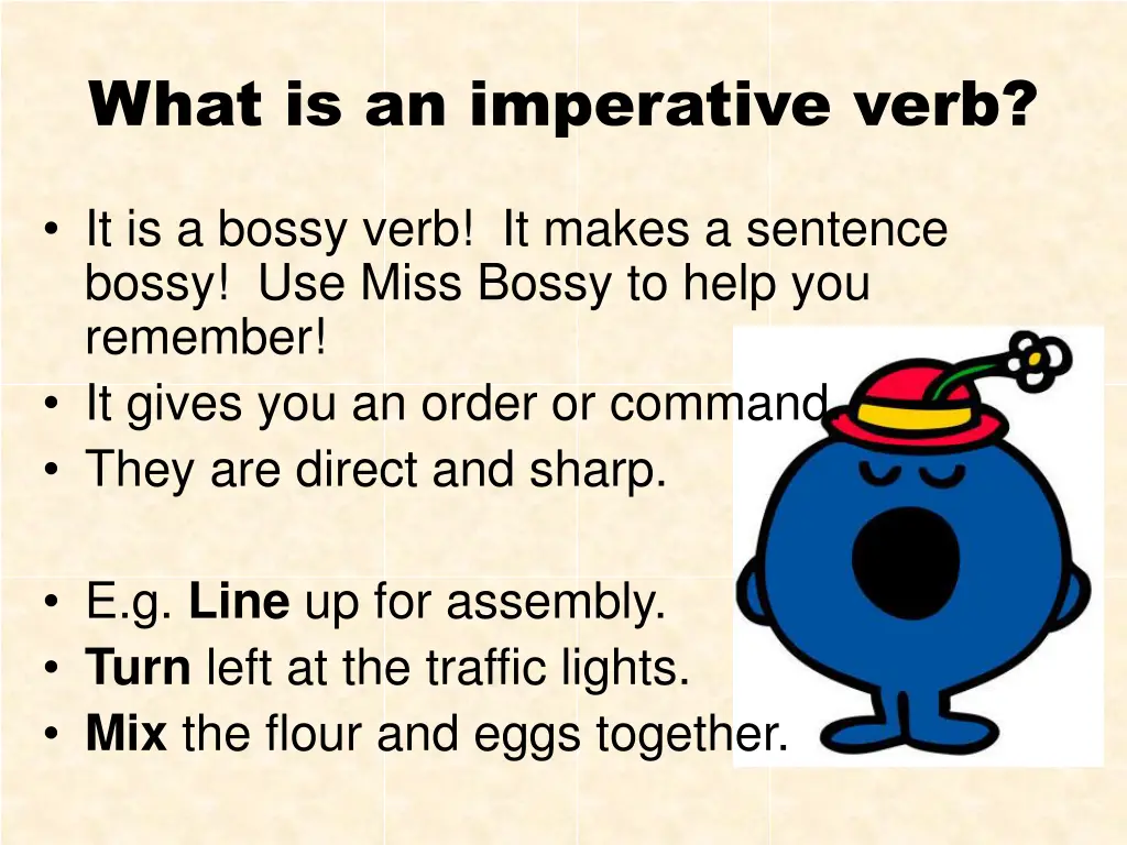 what is an imperative verb