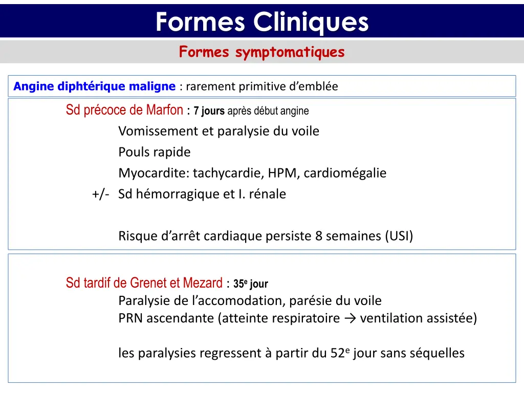 formes cliniques formes symptomatiques 1