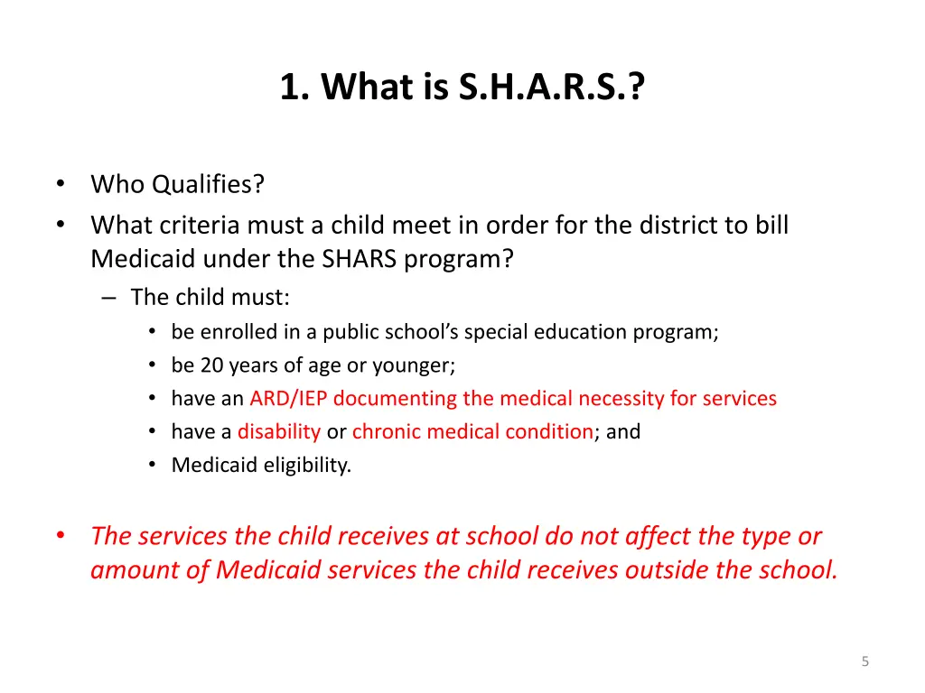 1 what is s h a r s 2
