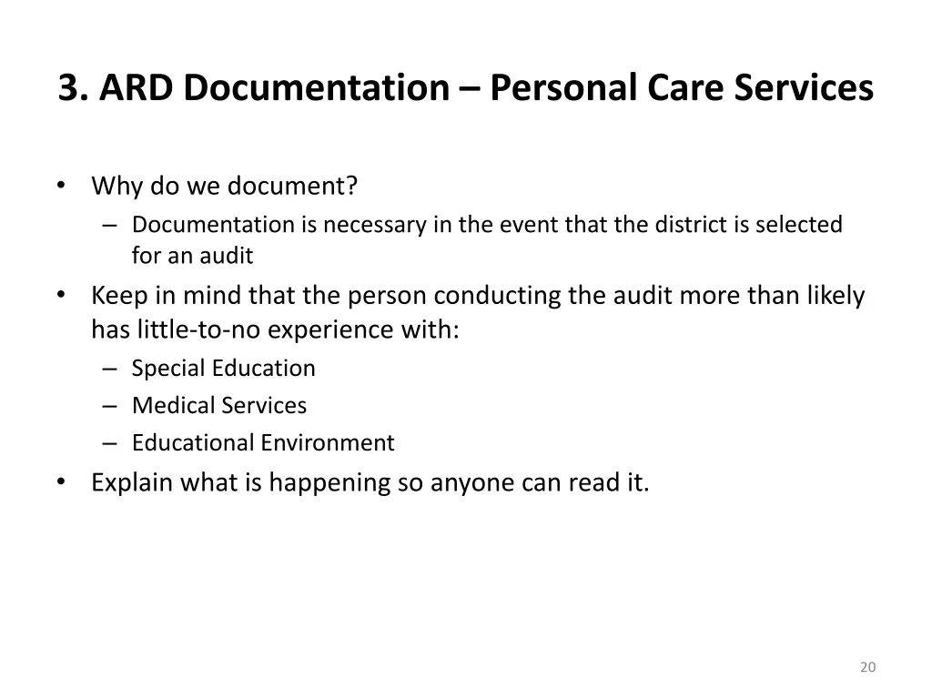 3 ard documentation personal care services 11