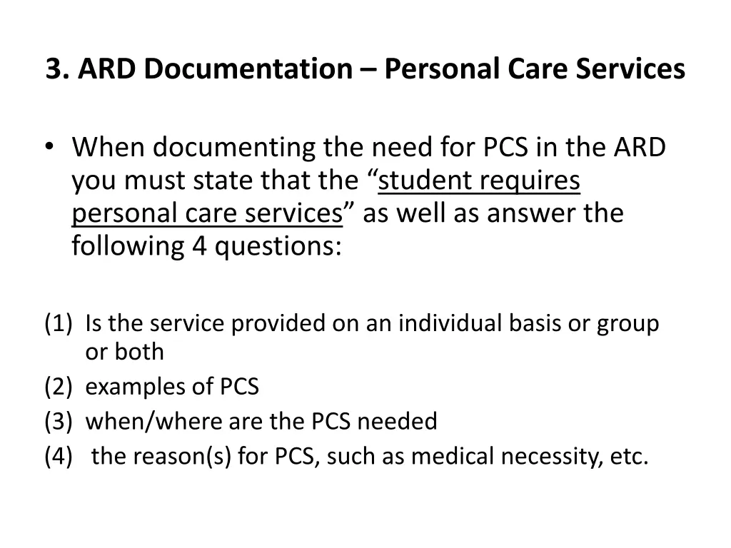 3 ard documentation personal care services 6