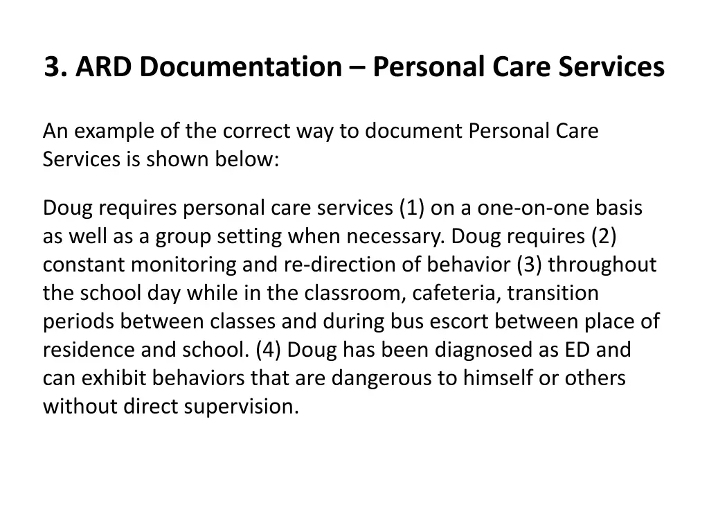 3 ard documentation personal care services 7