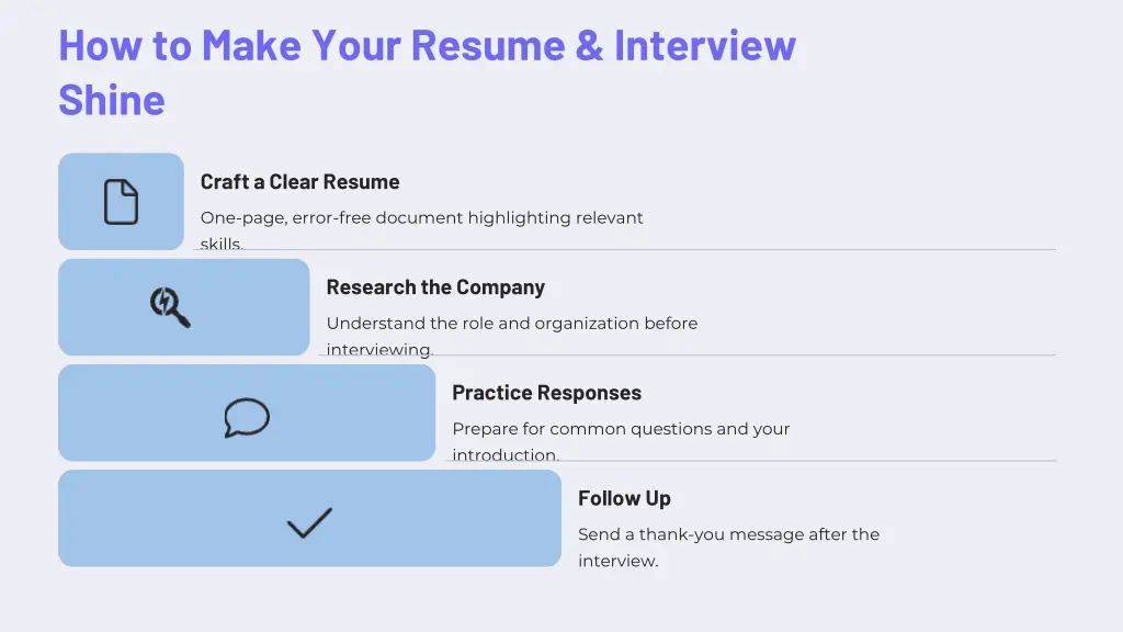 how to make your resume interview shine