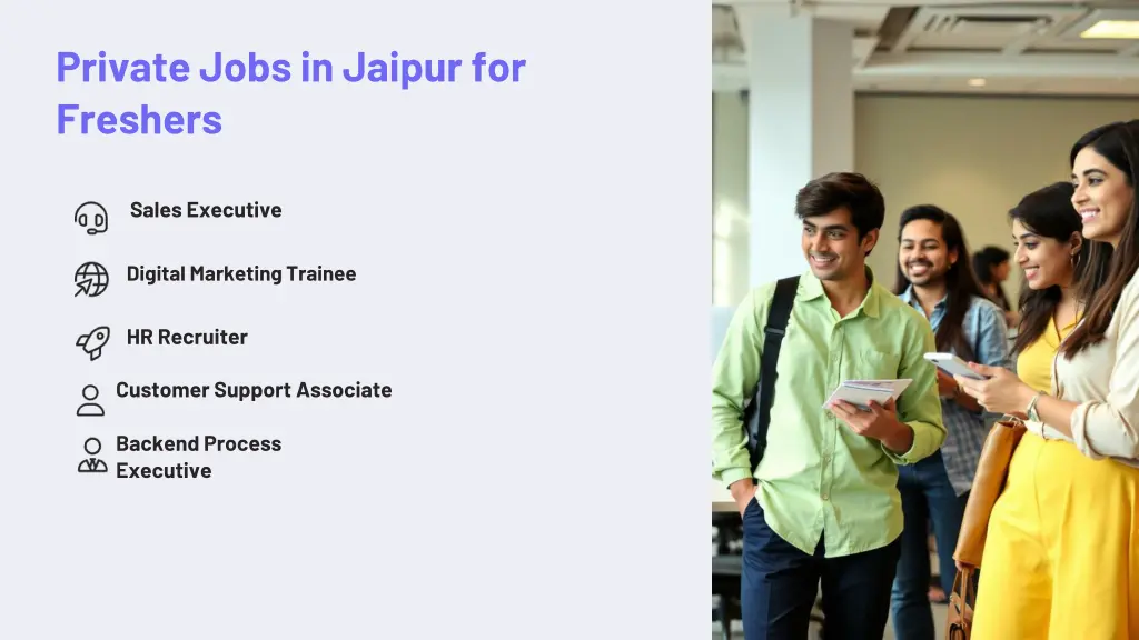 private jobs in jaipur for freshers