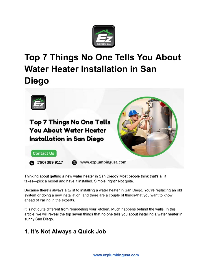 top 7 things no one tells you about water heater