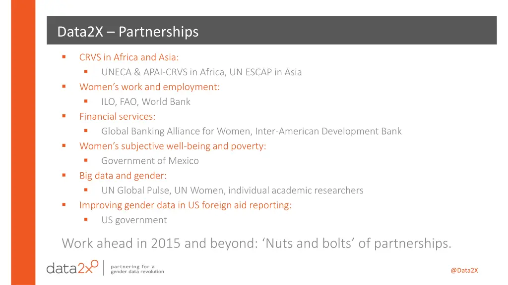 data2x partnerships
